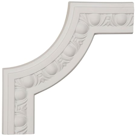 Ekena Millwork 8"W x 8"H x 5/8"P Raymond Egg & Dart Panel Moulding Corner (matches moulding PML02X00RA) PML08X08RA